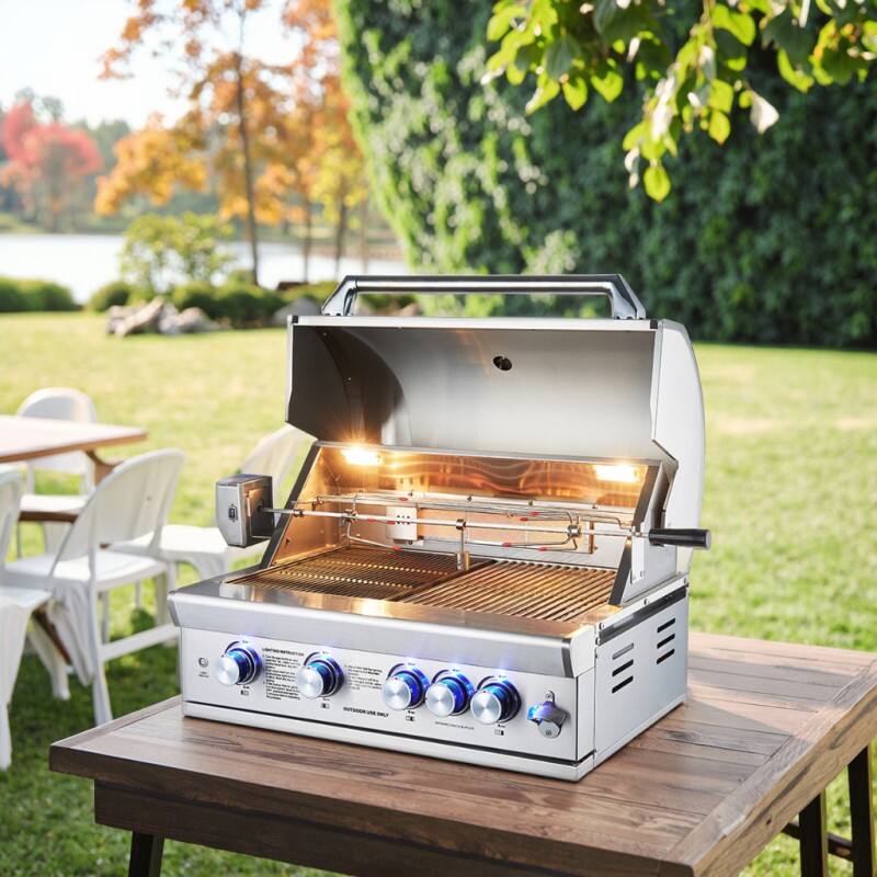 【LLLeen】BONIQ BNQ-04 B4R Gasbarbecue | Luoqi Apparaat Krachtig en Veelzijdig